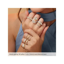 14K Yellow Gold 1/5 CTW Lab-Grown Diamond Anniversary Band