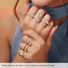 14K Yellow Gold 1/5 CTW Lab-Grown Diamond Anniversary Band