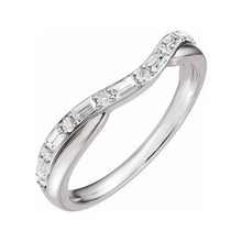 14K White Gold 1/2 CTW Lab Grown Diamond Contour Band