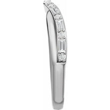 14K White Gold 1/2 CTW Lab Grown Diamond Contour Band
