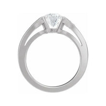 14K White Gold 6.5 mm Round 1/6 CTW Lab-Grown Diamond Semi-Set Engagement Ring