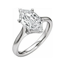 14K White Gold 2 1/6 CTW Lab-Grown Diamond Engagement Ring