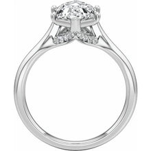 14K White Gold 2 1/6 CTW Lab-Grown Diamond Engagement Ring