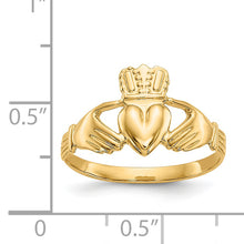 Gold Polished Claddagh Rings
