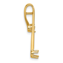 14k Holds 2-3.0mm Two-stone Chain Slide Mounting