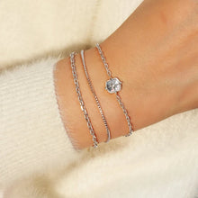 Silver Paper Clip Chain Bracelet