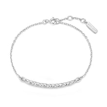 Silver Twisted Bar Bracelet