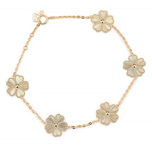 5 Station Floral Motif Bracelet