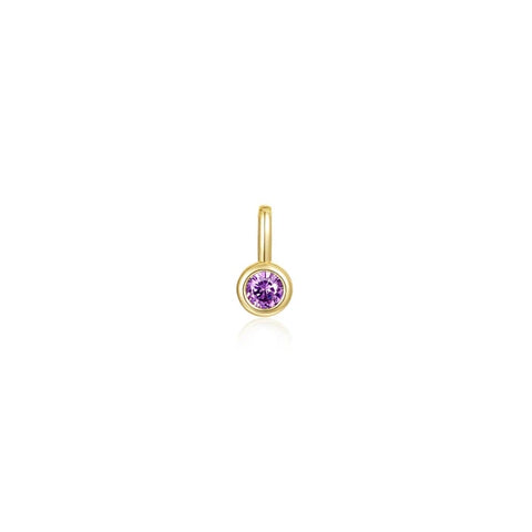 June Birthstone Charm Pendant