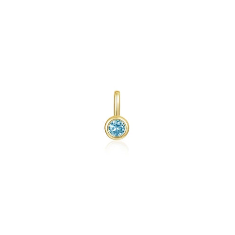 December Birthstone Charm Pendant