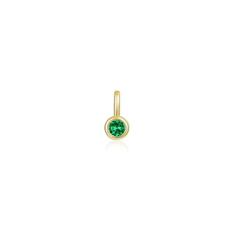 May Birthstone Charm Pendant