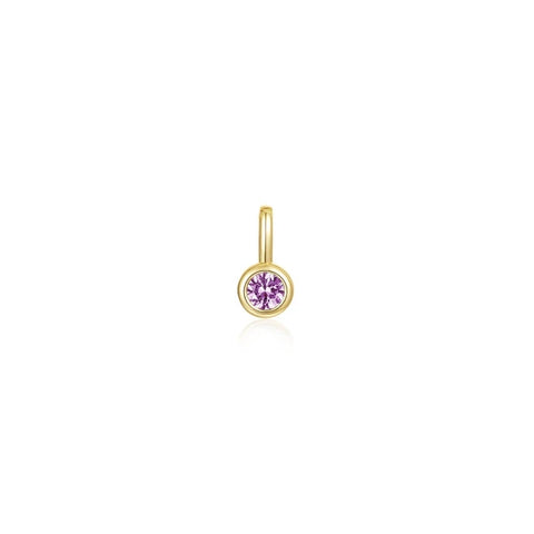 October Birthstone Charm Pendant