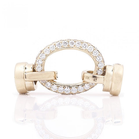 Classic Gold and Diamond O-Ring Clasp