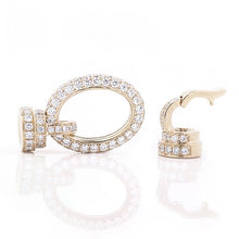 Classic Gold and Diamond O-Ring Clasp