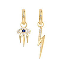 Gold Star Huggie Hoop Earrings