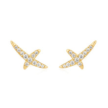 Gold Kiss pave Studs