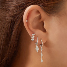 Silver pave Sparkle Huggies
