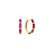 Gold Rosé Holiday Huggie Hoop Earrings