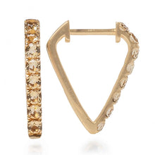 Pointed V-Shape Hoops