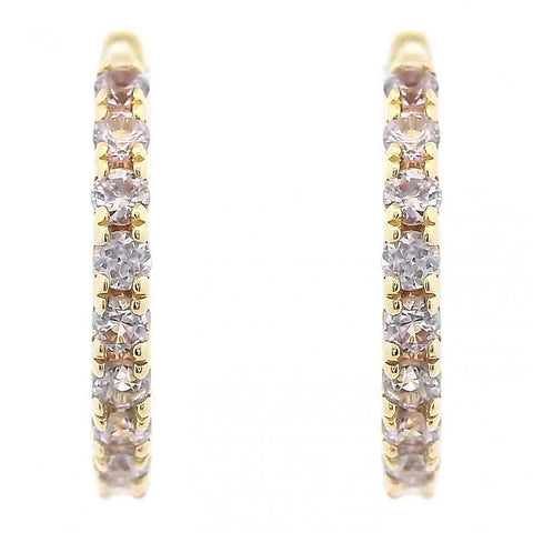 Birthstone Huggie Hoops