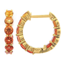 Inside Out Gemstone Huggie Earrings