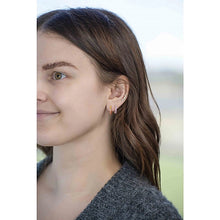 Inside Out Gemstone Huggie Earrings