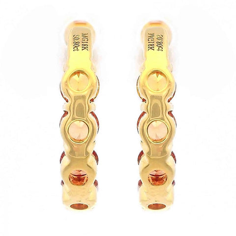 Inside Out Gemstone Huggie Earrings
