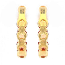 Inside Out Gemstone Huggie Earrings