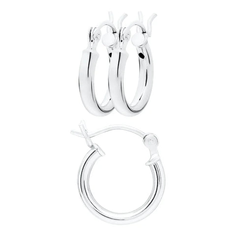 KK SS 2x12mm hoop earring