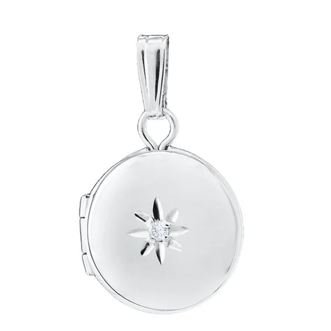 KK SS SM Round diamond locket