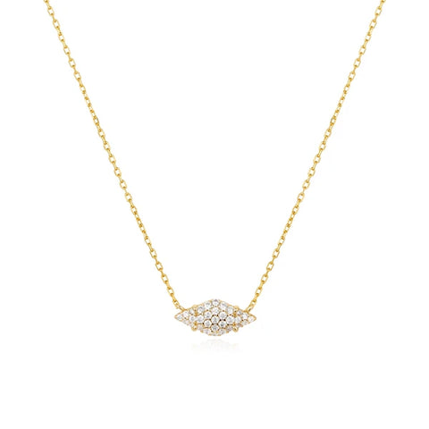 Gold pave Sparkle Necklace