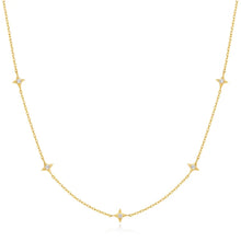 Gold Stars Station Necklace