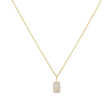 Gold pave Pendant Necklace