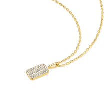 Gold pave Pendant Necklace
