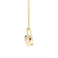 Bezel Set Pendant Necklace with Gemstone Accent