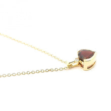 Bezel Set Pendant Necklace with Gemstone Accent