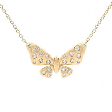 Statement Butterfly Diamond Accent Necklace