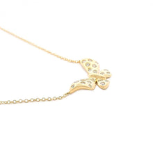 Statement Butterfly Diamond Accent Necklace