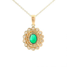 One Of A Kind Oval Emerald Necklace