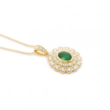 One Of A Kind Oval Emerald Necklace