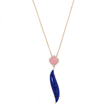 Supernal Swoosh Lapis Necklace