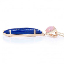 Supernal Swoosh Lapis Necklace
