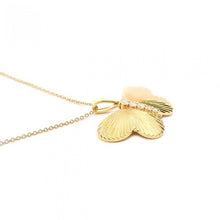 Fluted Butterfly With Diamond Accent Center