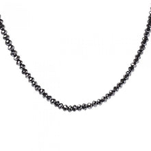 Classic Black Diamond Bead Necklace