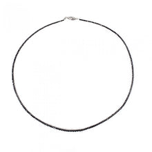 Classic Black Diamond Bead Necklace