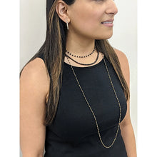 Classic Black Diamond Bead Necklace
