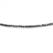 Classic Black Diamond Bead Necklace