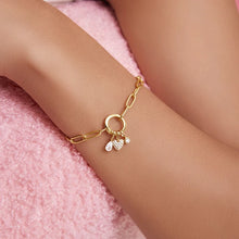 Gold Bezel Set Charm