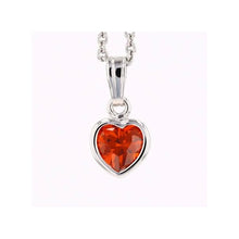 KK SS Heart pendant    jan cz