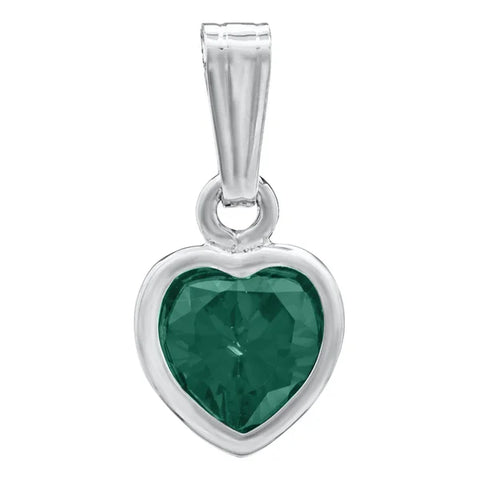 KK SS Heart pendant    may cz